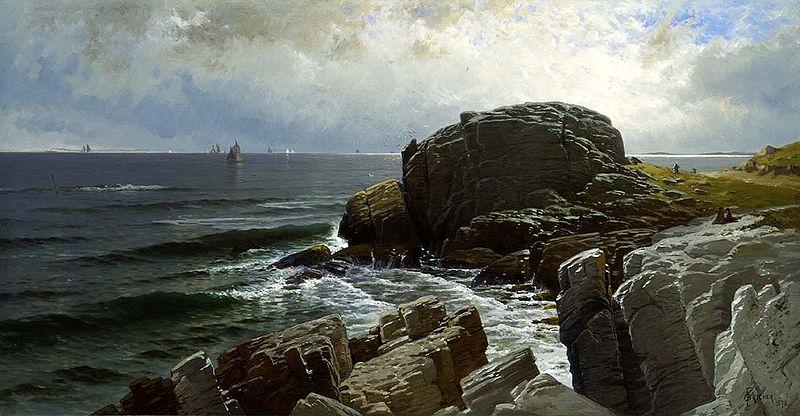 Alfred Thompson Bricher Castle Rock, Marblehead Germany oil painting art